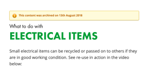 Recycle For Scotland Archived content
